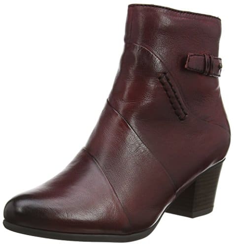 Tamaris 25302, Damen Kurzschaft Stiefel, Rot (rot (SCARLET501)), 38 EU (5 Damen UK)