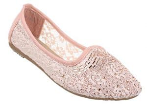 Dame-n-ballerina-s Frau-en-ballerin-as geschlossene-ballerina-s Closed-toe leder-ballerina-s flats Lackleder-schuhe Fashion-schuh-e ballet-schuh-e Spitzen-schuh-e Slipper Rosa 5 38